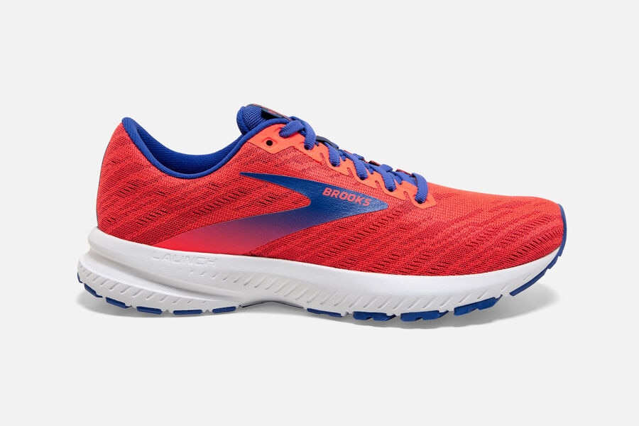 Brooks Running Shoes - Launch 7 Road Womens - Orange/Blue - UZJ-810975